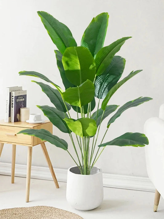 VerdantVibes - Üppige Faux Monstera Pflanze