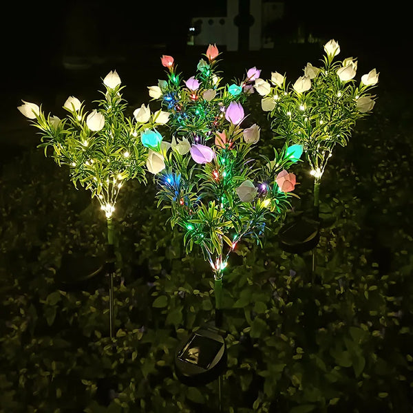 GardeniaGlow - Solar Gardenia Lichter