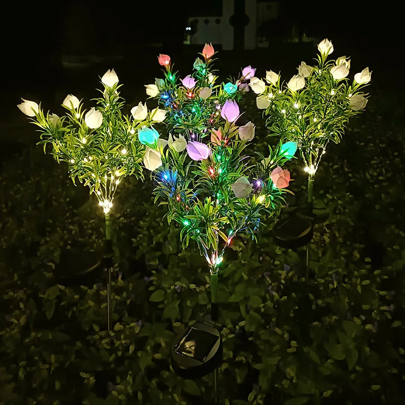 GardeniaGlow - Solar Gardenia Lichter