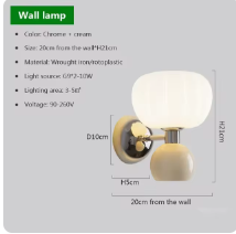 Moderne Kürbis LED Wandlampen