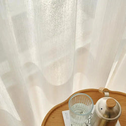 GlossyGlow - Transparenter Fenstervorhang