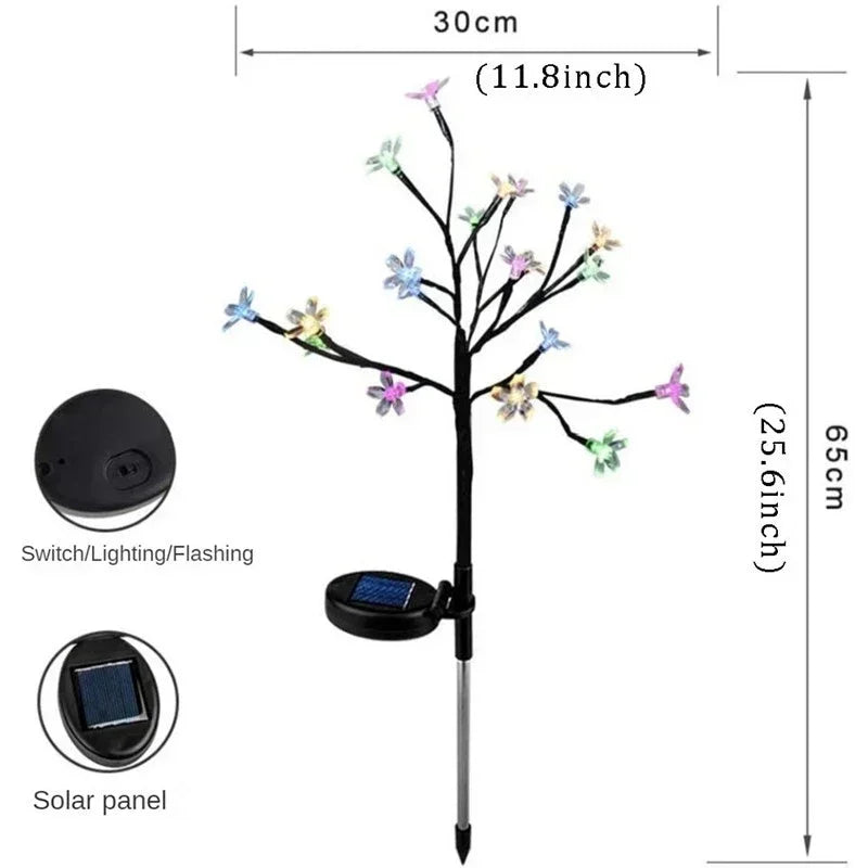 FairyGlow - Pfirsichblüte Solar-LEDs