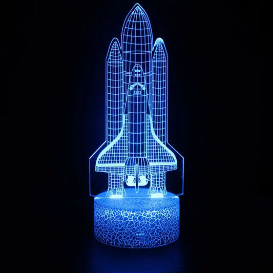 CosmoCraft - 3D Rakete Illusion Lampe