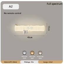 LED-Bambus-Wandleuchte