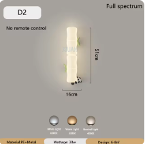 LED-Bambus-Wandleuchte