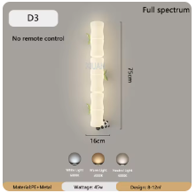 LED-Bambus-Wandleuchte