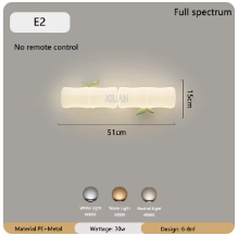 LED-Bambus-Wandleuchte