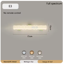 LED-Bambus-Wandleuchte