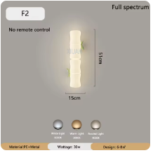 LED-Bambus-Wandleuchte