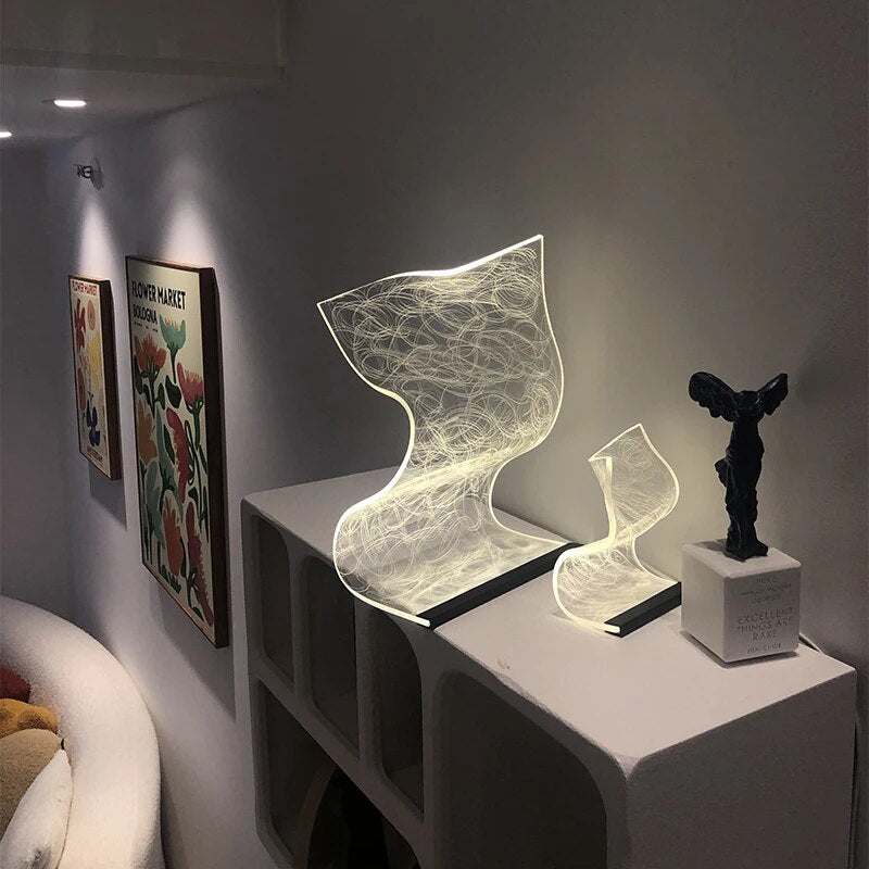 Sleek Acrylic- Acryl Led Tischlampe