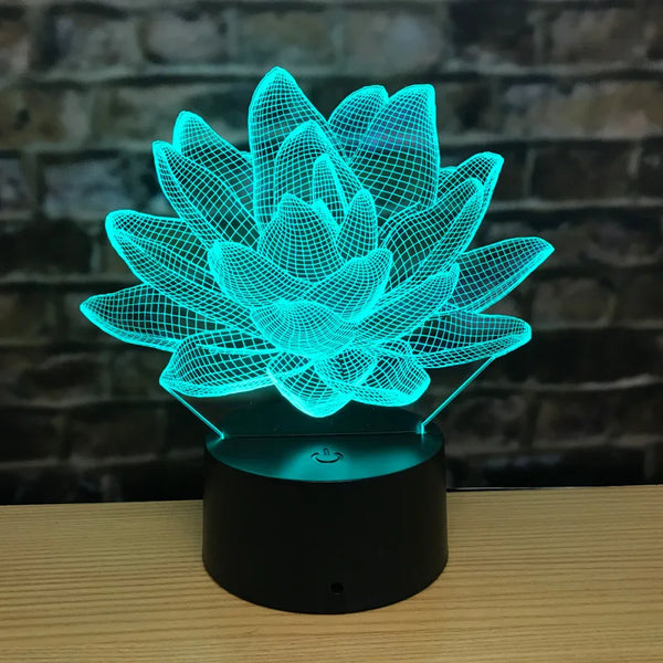 3DAcrylic - Lotus-Nachtlampe