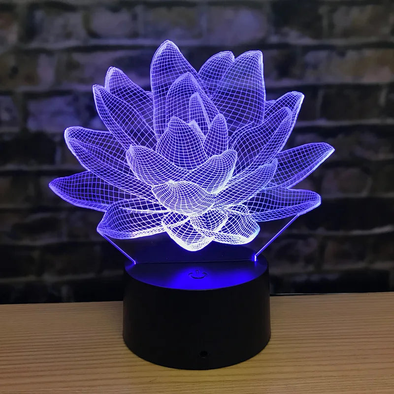 3DAcrylic - Lotus-Nachtlampe