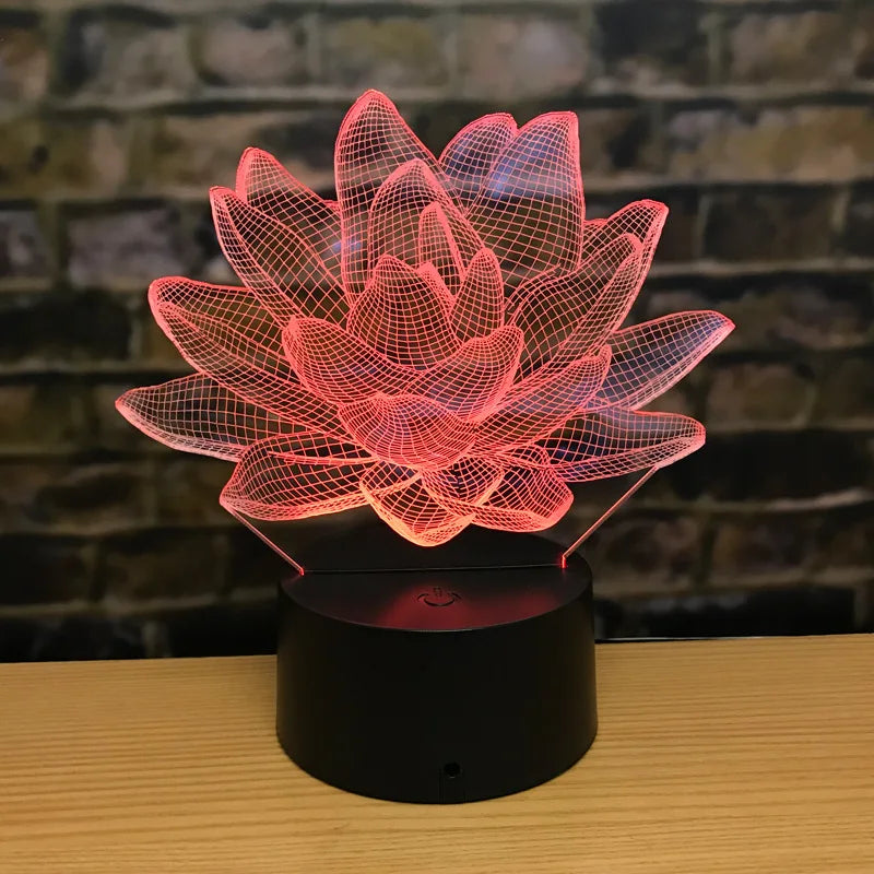 3DAcrylic - Lotus-Nachtlampe