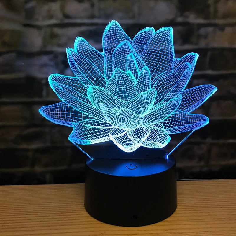 3DAcrylic - Lotus-Nachtlampe