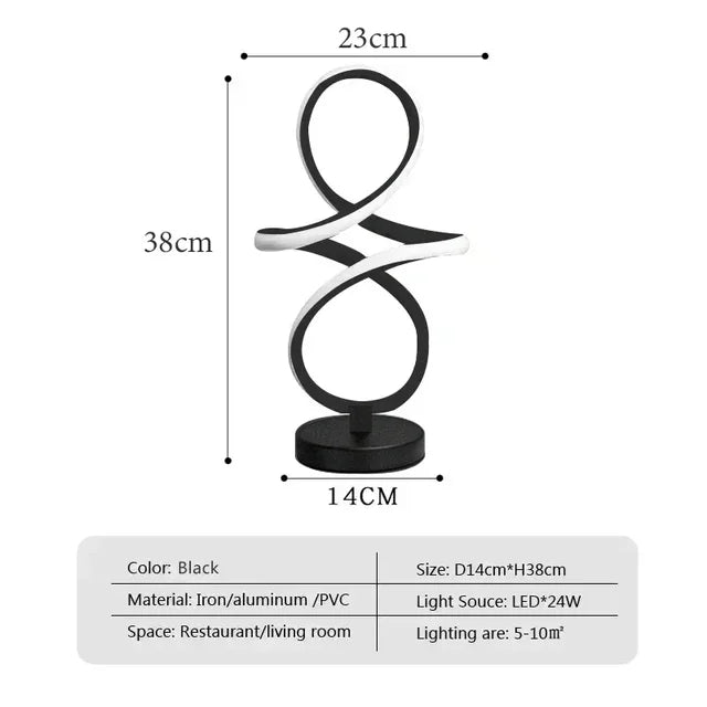 ElegantGlow - Luxe Lines Tischleuchte