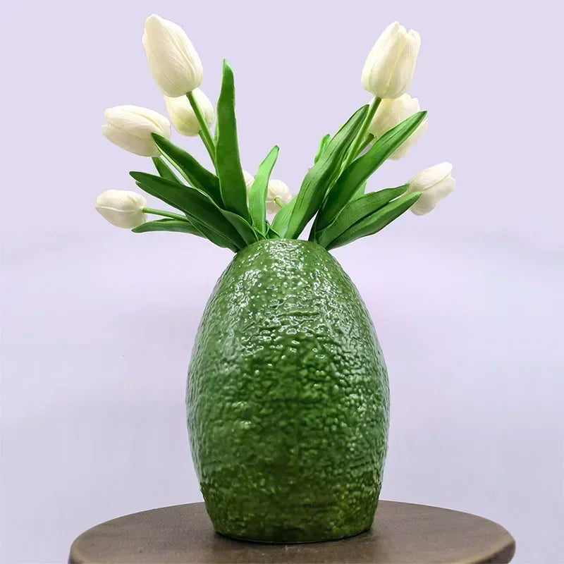 VerdeVessel - Porzellan Avocado Vase