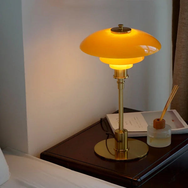 VintageRadiance - LED-Tischlampe aus Glas zum Lesen