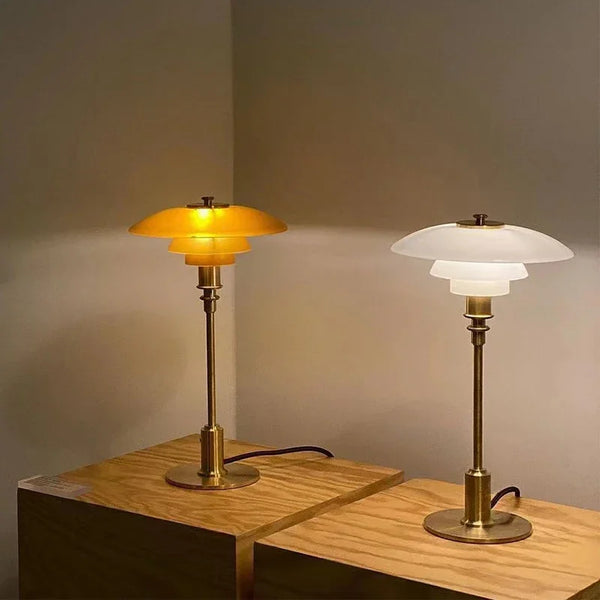 VintageRadiance - LED-Tischlampe aus Glas zum Lesen