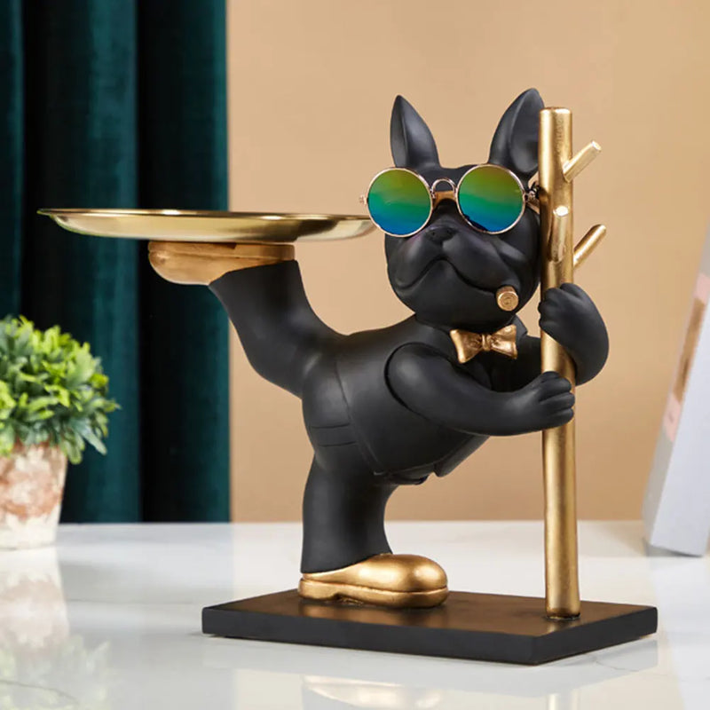 BarkBlend - Hundestatue Dekoratives Metalltablett