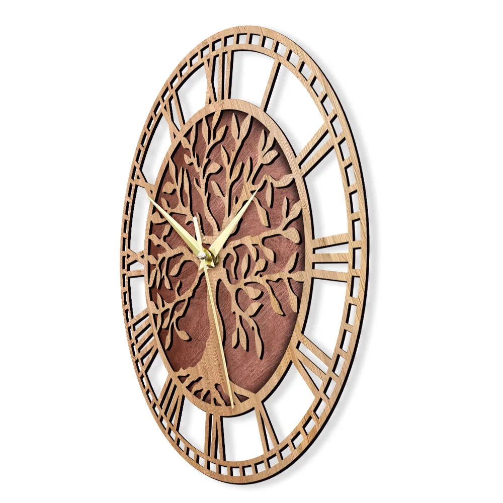 AncientRoots | Wanduhr aus Holz