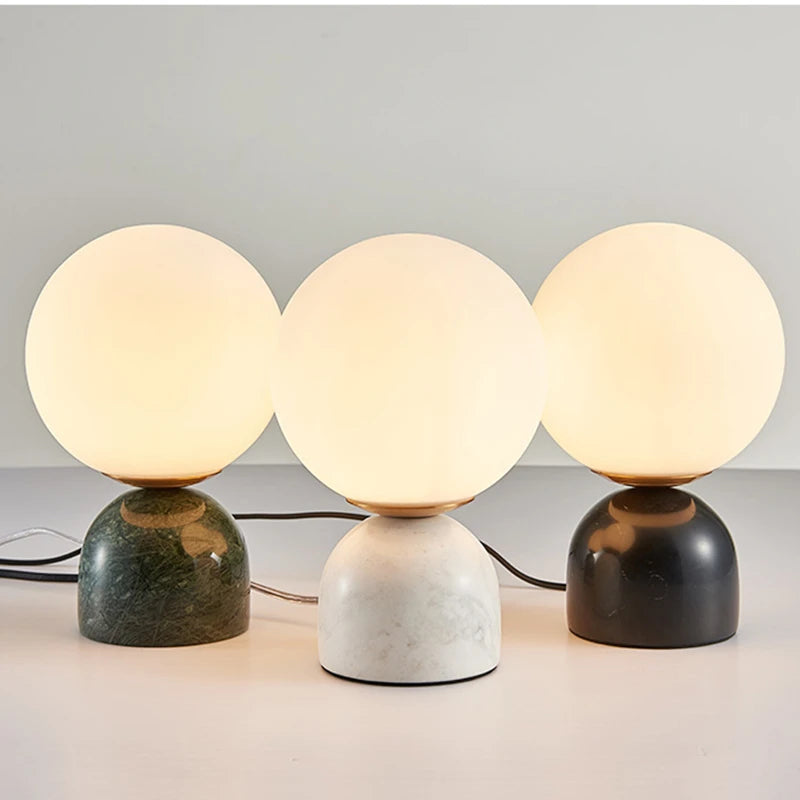 MarbleLustre | Marmor Runde Glas Lampe