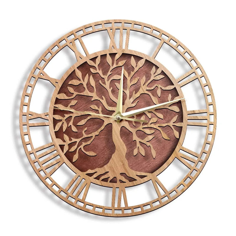 AncientRoots | Wanduhr aus Holz