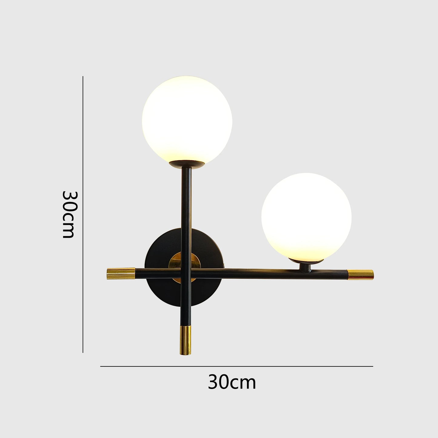 SparkSphere -  Wandleuchte mit Glaskolben