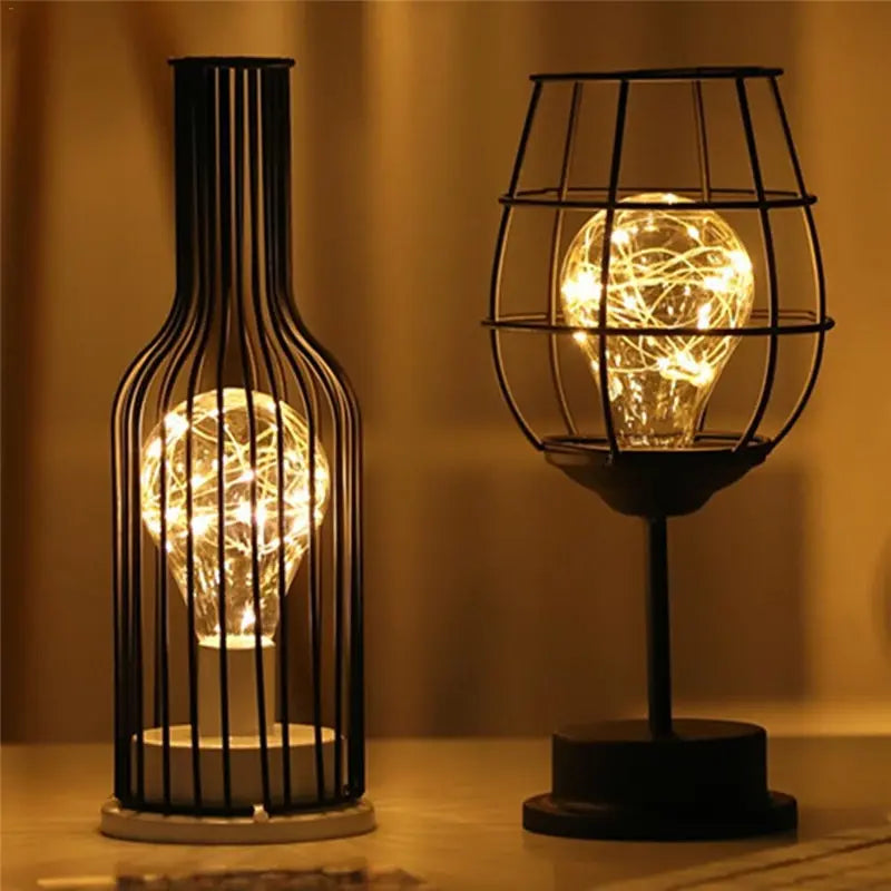 GildedGlow - Vintage-Eitelkeitslampe