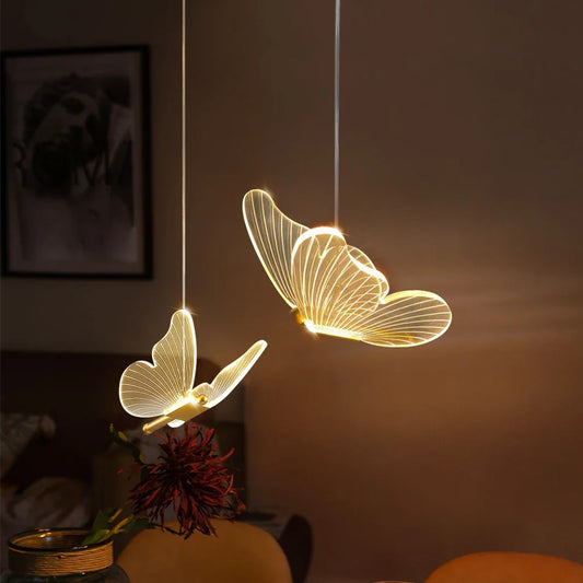 FlutterGlow - LED Schmetterling Pendelleuchten