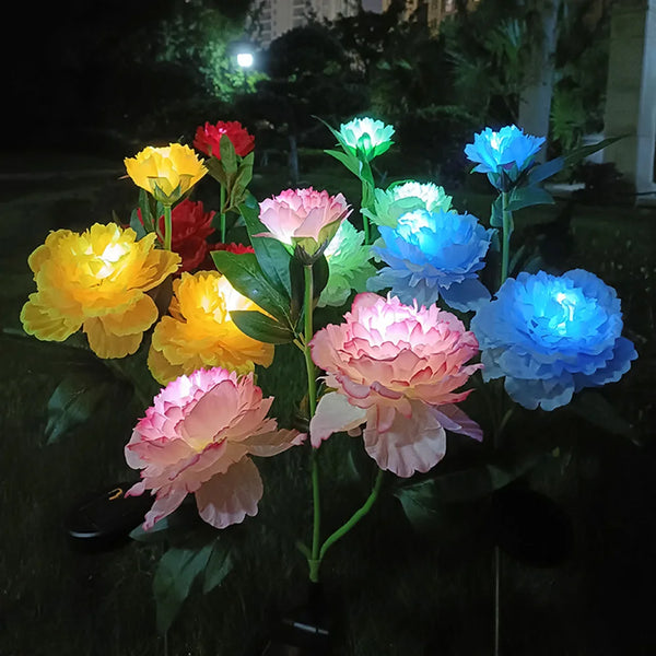 PeonyGlow - Solarbetriebenes Blumenlicht