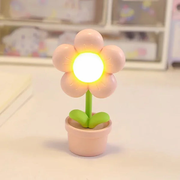 BloomLite - Kleine Blume Tischlampe