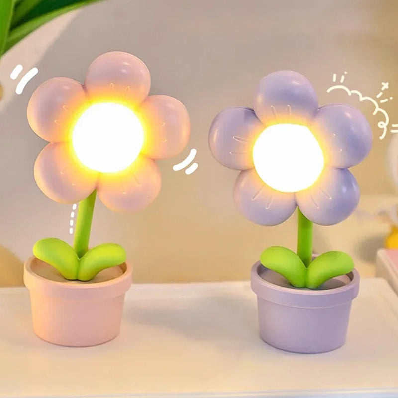 BloomLite - Kleine Blume Tischlampe