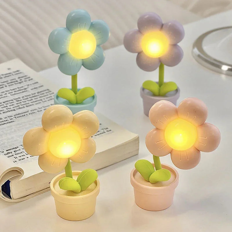 BloomLite - Kleine Blume Tischlampe