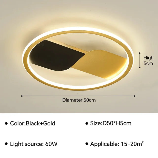 GlowWave - Moderne LED Deckenleuchte