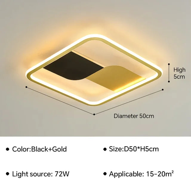 GlowWave - Moderne LED Deckenleuchte