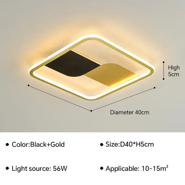 GlowWave - Moderne LED Deckenleuchte