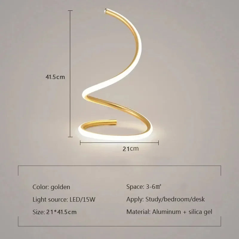 GlowStream - Moderne LED-Tischlampe