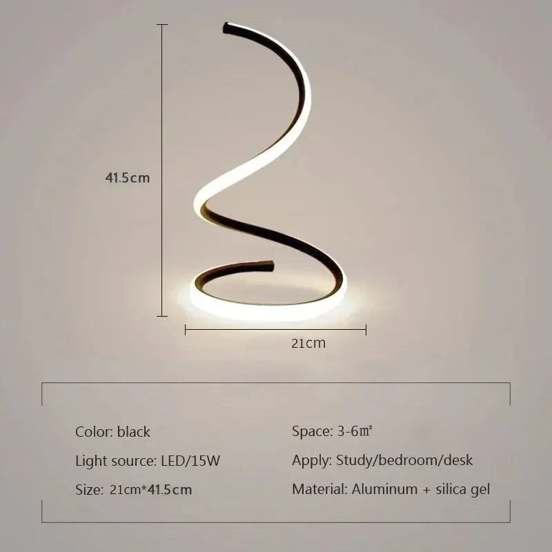 GlowStream - Moderne LED-Tischlampe