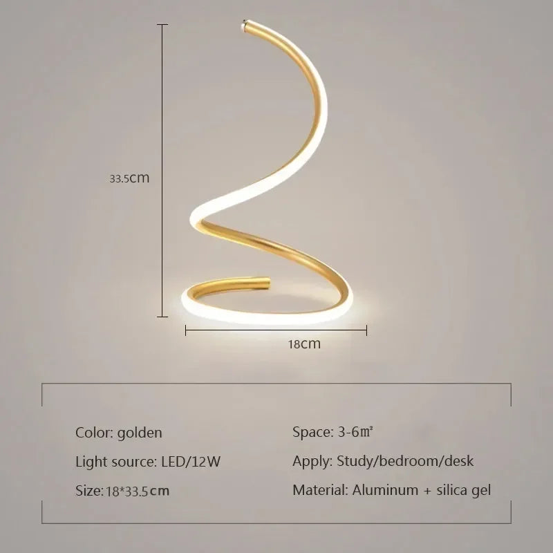 GlowStream - Moderne LED-Tischlampe