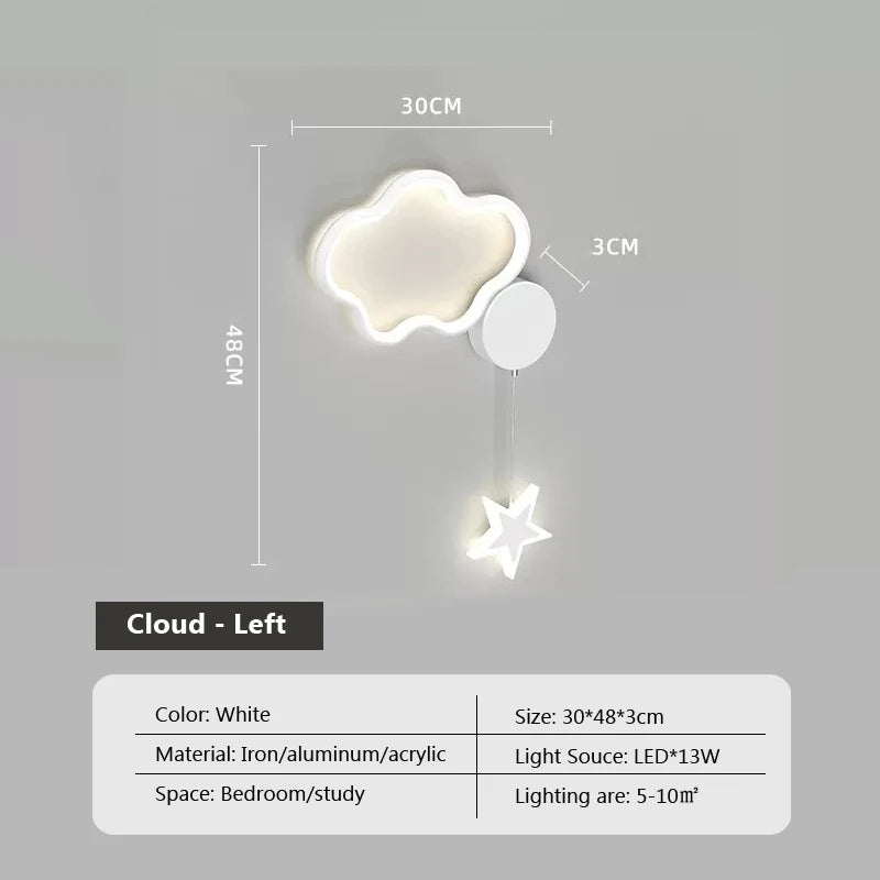 Dreamscape - Cloud Star Moon Wandleuchte