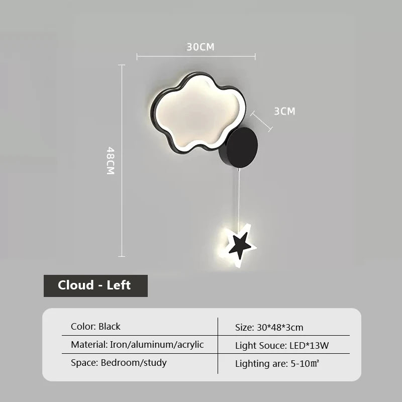 Dreamscape - Cloud Star Moon Wandleuchte