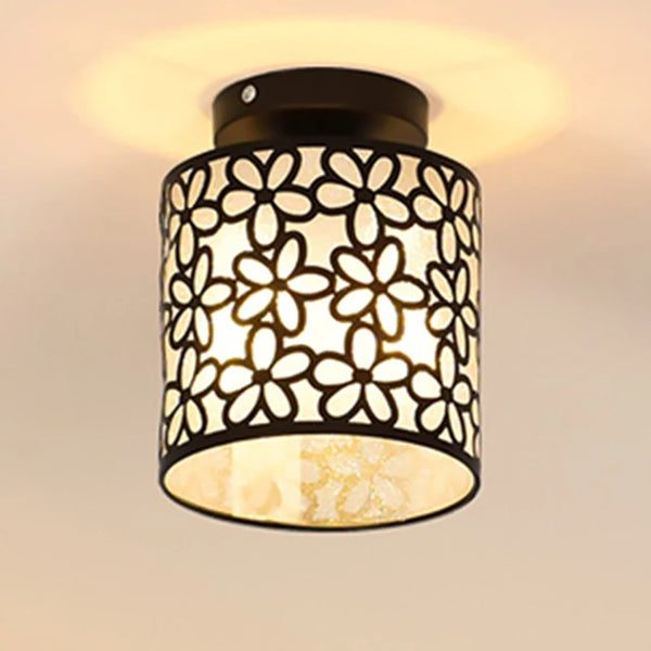 RadiantPetals - Lampe mit Blumendruck