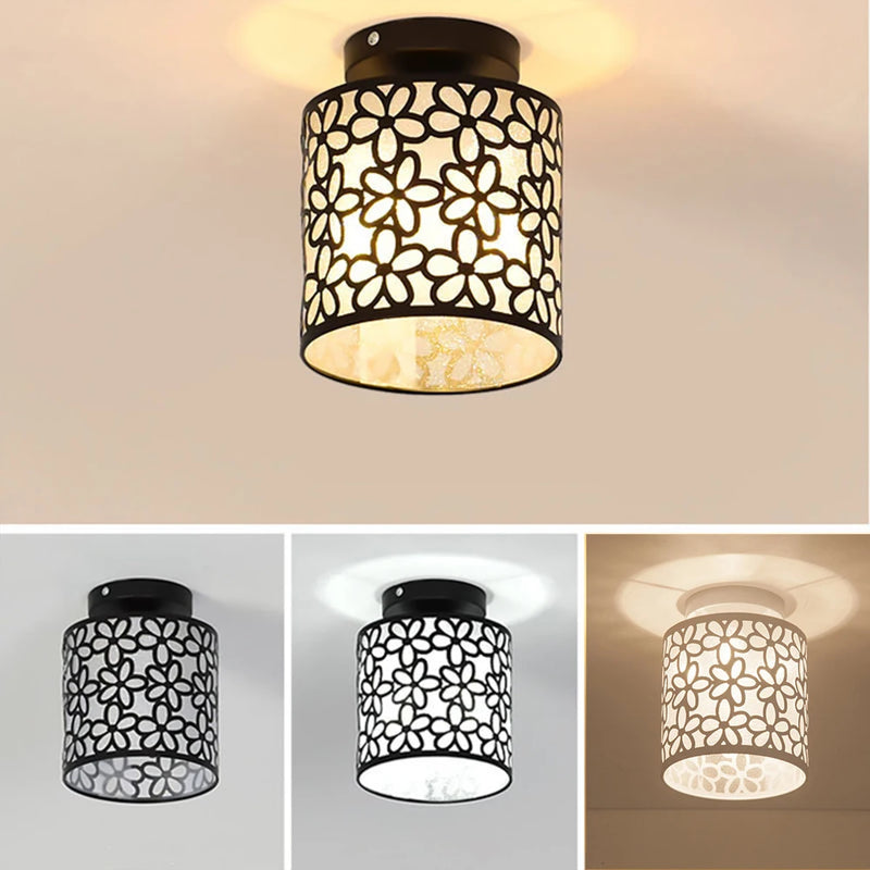 RadiantPetals - Lampe mit Blumendruck