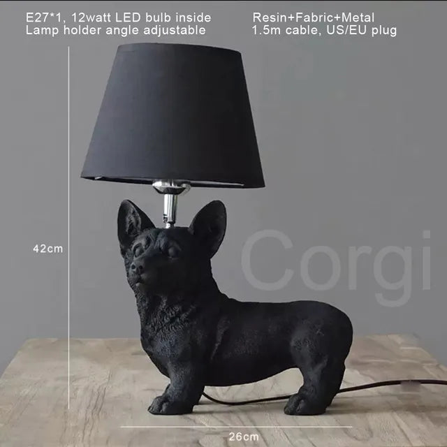 PupArt - Art Deco Puppy Tischlampe