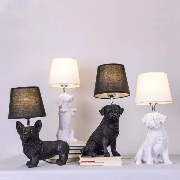 PupArt - Art Deco Puppy Tischlampe