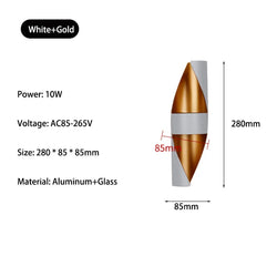 Cascadia - LED-Wandleuchte für draußen