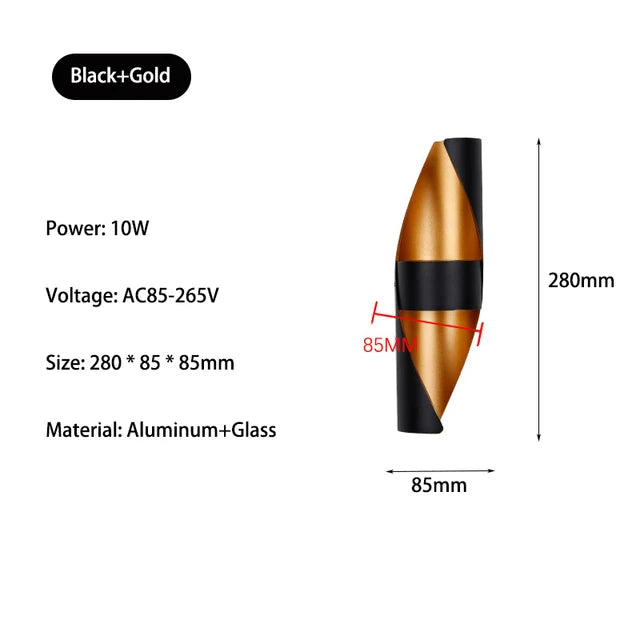 Cascadia - LED-Wandleuchte für draußen