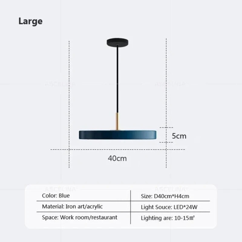 DynamicIllumination - Schlanke Scheiben Hängeleuchte