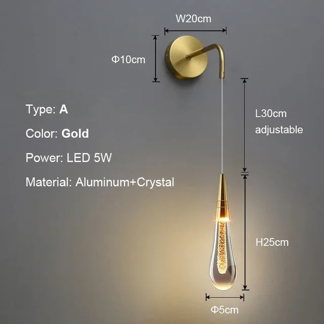 LuxePost - Post Crystals Wandlampen