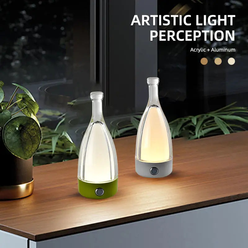 Bottle Glow - Barflasche Tischlampe